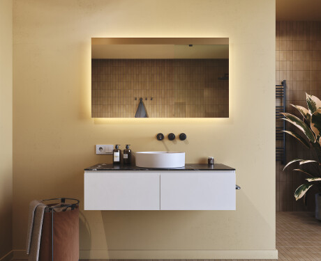 Beleuchteter Badezimmerspiegel 60x80/80x60 cm mit neutraler Lichtfarbe 4500K #7