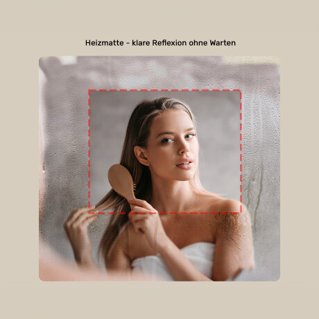 Runder LED-beleuchteter Spiegel - 60/80 cm in einem silbernen Aluminiumrahmen #6