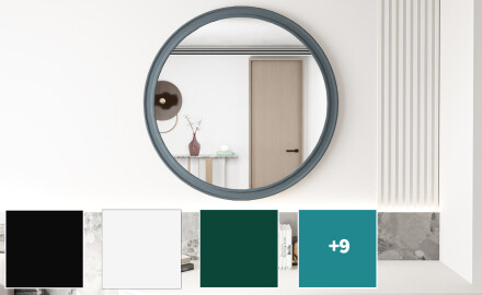 Rundspiegel mit MDF-Finish L300