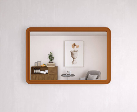 Abgerundeter Spiegel mit MDF-Rahmen L299 #10