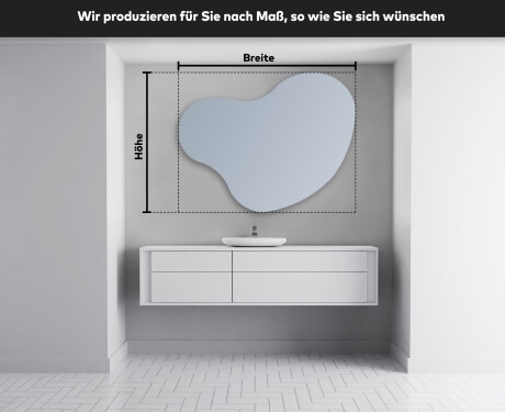 Wandspiegel Beleuchtet unregelmäßige Form N221 #3