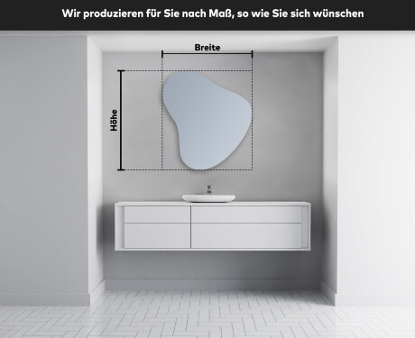 Unregelmäßige großer Wandspiegel V221 #4