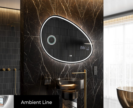 Unregelmäßige großer Wandspiegel H223