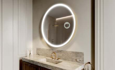 Runder Badspiegel mit LED Beleuchtung L76