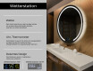 Runder Badspiegel mit LED Beleuchtung L96 #2