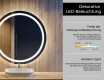 Runder Badspiegel mit LED Beleuchtung L98 #4