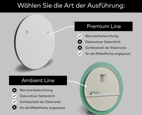 Runder Badspiegel mit LED Beleuchtung L99 #2