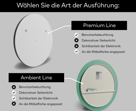 Runder Badspiegel mit LED Beleuchtung L115 #2