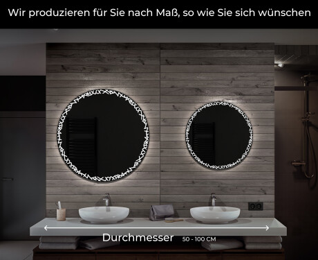 Runder Badspiegel mit LED Beleuchtung L115 #6