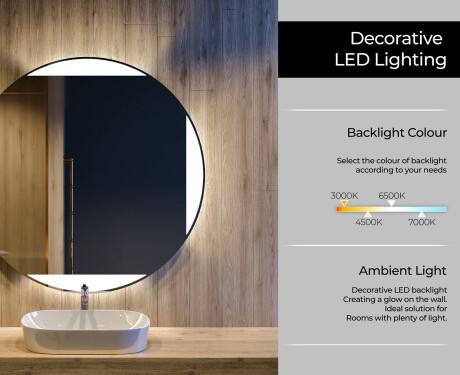 Runder Badspiegel mit LED Beleuchtung L116 #4