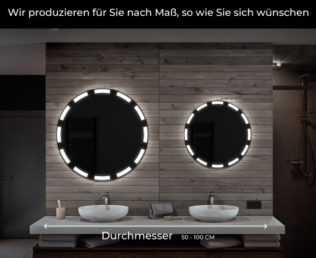 Runder Badspiegel mit LED Beleuchtung L117 #6