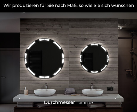 Runder Badspiegel mit LED Beleuchtung L120 #6