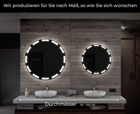 Runder Badspiegel mit LED Beleuchtung L121 #6