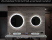 Runder Badspiegel mit LED Beleuchtung L122 #6
