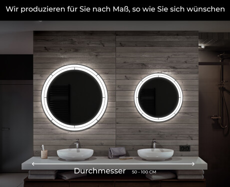 Runder Badspiegel mit LED Beleuchtung L122 #6