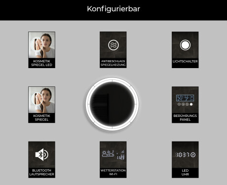 Runder Badspiegel mit LED Beleuchtung L122 #8