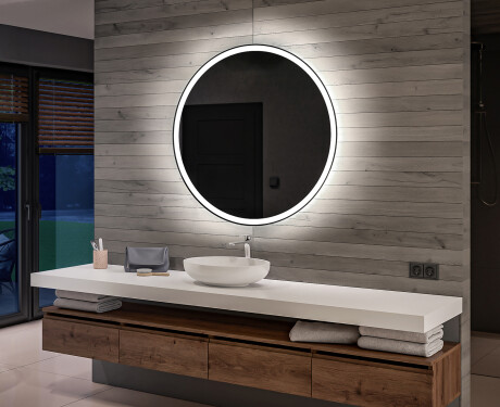 Batteriebetriebener LED Runde Spiegel L76