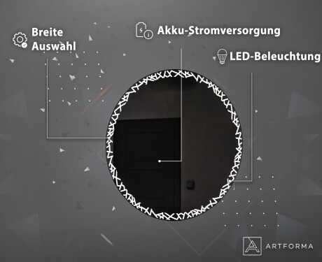 Batteriebetriebener LED Runde Spiegel L115 #4