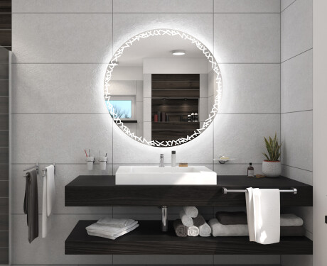 Batteriebetriebener LED Runde Spiegel L115 #5
