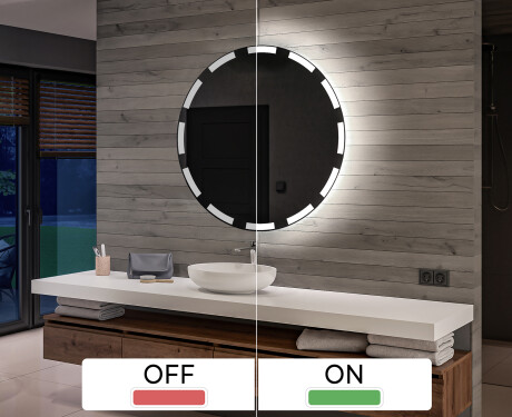 Batteriebetriebener LED Runde Spiegel L117 #3
