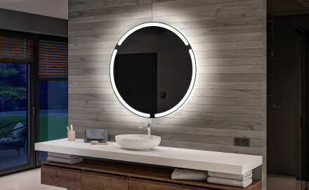 Batteriebetriebener LED Runde Spiegel L119