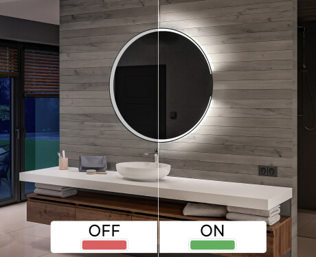 Batteriebetriebener LED Runde Spiegel L123 #3