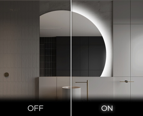 Unregelmäßige Spiegel angeschnitten mit LED Q221 #3