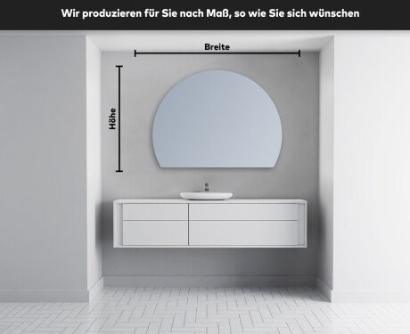 Unregelmäßige Spiegel angeschnitten mit LED W221 #4