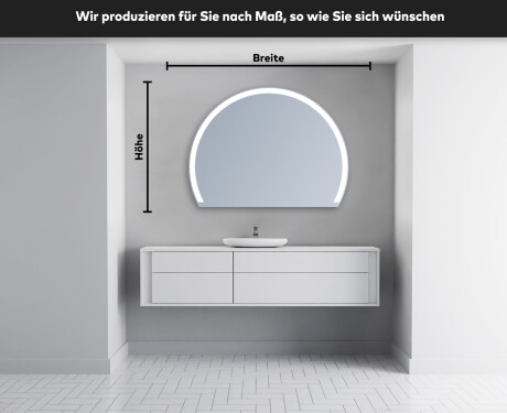 Runder Badspiegel angeschnitten mit LED beleuchting W222 #5