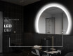 Runder Badspiegel angeschnitten mit LED beleuchting W222 #9