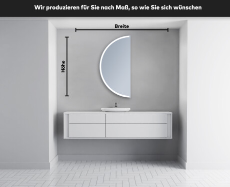Unregelmäßige Spiegel angeschnitten mit LED D222 #4