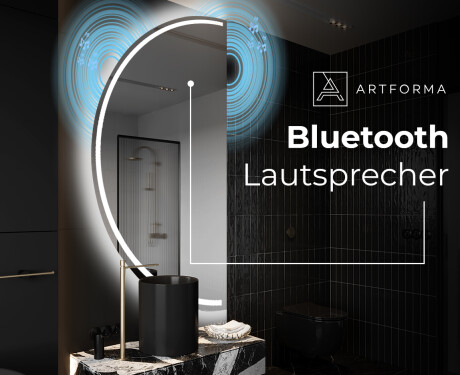 Runder Badspiegel angeschnitten mit LED beleuchting D223 #5