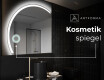 Runder Badspiegel angeschnitten mit LED beleuchting X222 #9