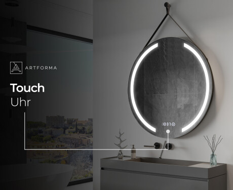 Spiegel rund zum Aufhängen mit Beleuchtung LED L97 #9