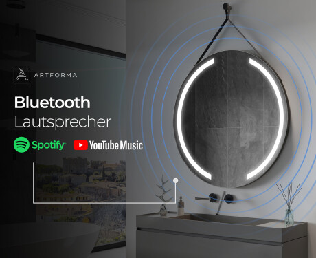 Spiegel rund zum Aufhängen mit Beleuchtung LED L97 #11