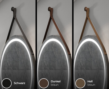 Spiegel rund zum Aufhängen mit Beleuchtung LED L98 #7