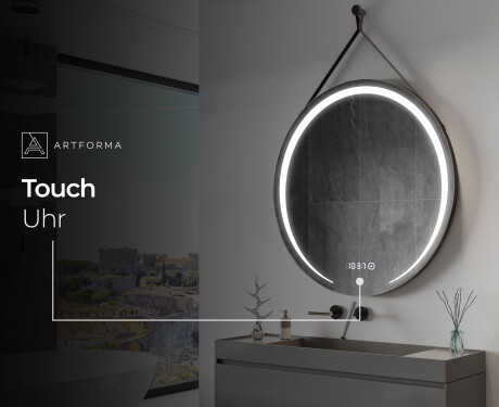 Spiegel rund zum Aufhängen mit Beleuchtung LED L98 #9