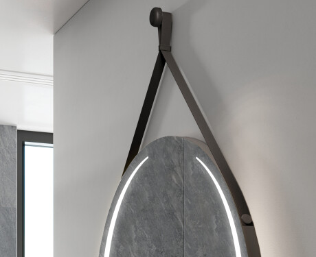 Spiegel rund zum Aufhängen mit Beleuchtung LED L99 #2