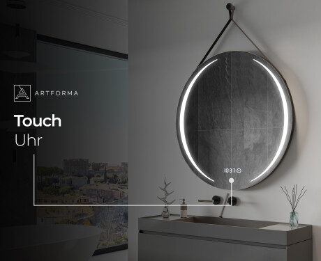 Spiegel rund zum Aufhängen mit Beleuchtung LED L99 #9