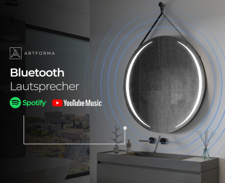 Spiegel rund zum Aufhängen mit Beleuchtung LED L99 #11