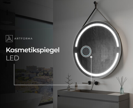 Spiegel rund zum Aufhängen mit Beleuchtung LED L118 #8