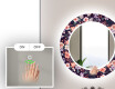 Runder dekorativer Spiegel mit LED-Beleuchtung für das Badezimmer - Elegant Flowers #5