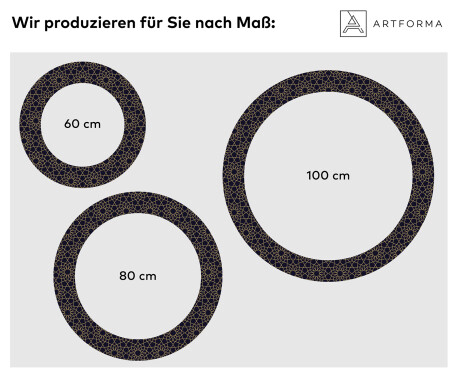 Runder dekorativer Spiegel mit LED-Beleuchtung für das Badezimmer - Ornament #2