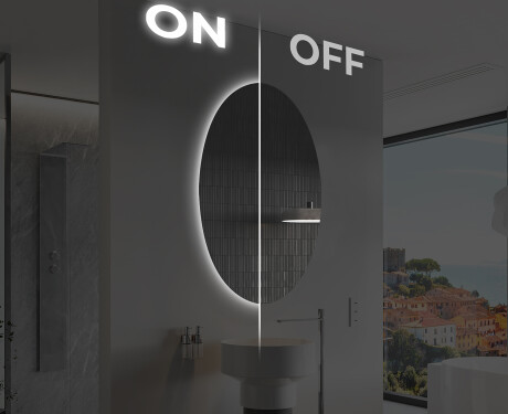 Vertikaler Badspiegel mit LED Beleuchtung L226 #3