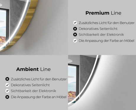 Vertikaler Badspiegel mit LED Beleuchtung L228 #2