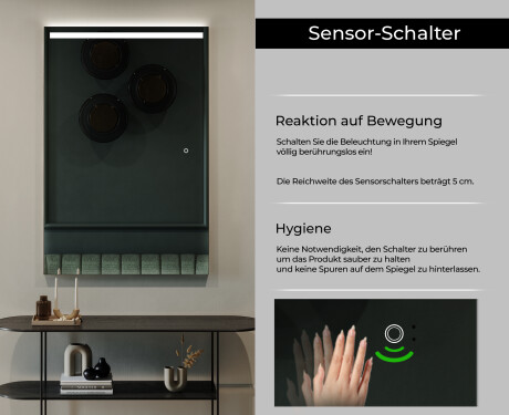 Großer Spiegel mit LED Beleuchtung L12 #6