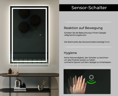 Großer Wandspiegel mit LED Beleuchtung L15 #6