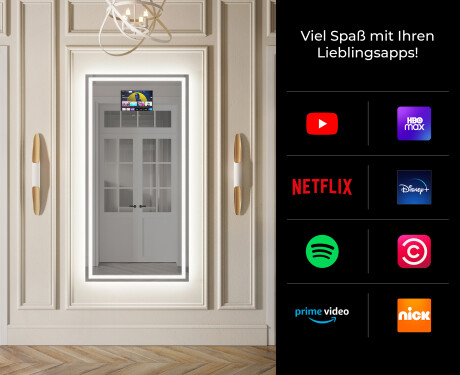 Großer Wandspiegel mit LED Beleuchtung L49 #2