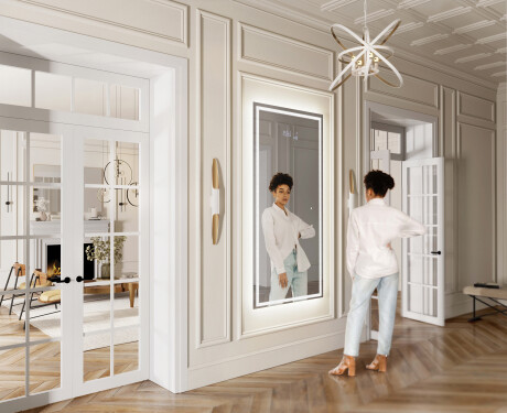 Großer Wandspiegel mit LED Beleuchtung L49 #5