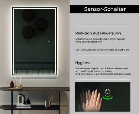 Großer Wandspiegel mit LED Beleuchtung L49 #6